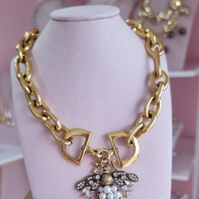 Collar cadena chunky tipo Dior