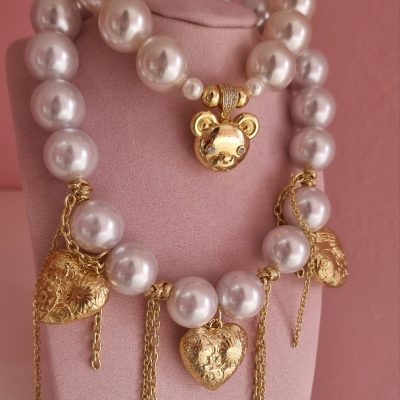 Collares Chunky perlas